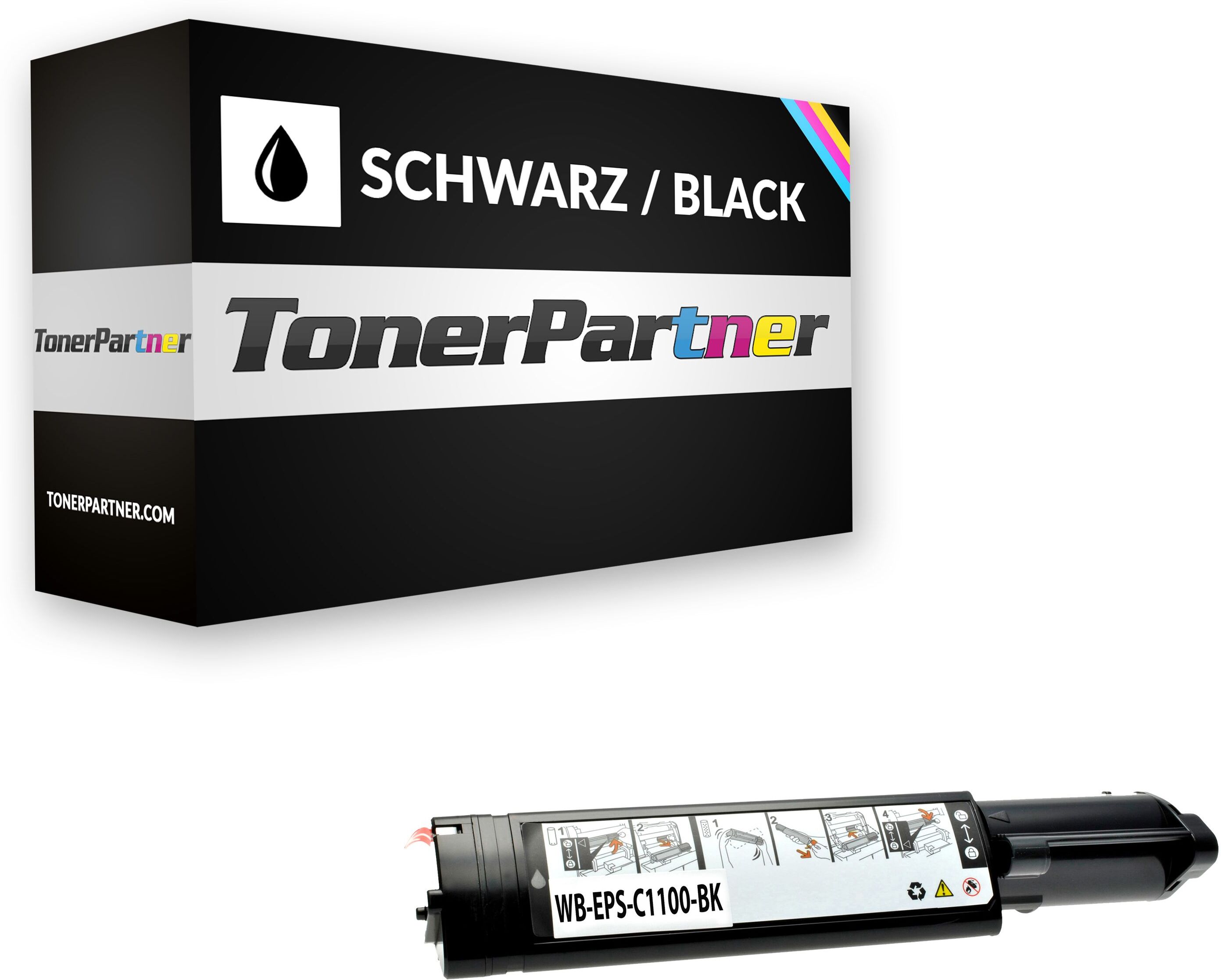 TonerPartner Kompatibel zu Epson 0190 / C 13 S0 50190 Toner schwarz, 4.000 Seiten, 0,59 Rp pro Seite von TonerPartner