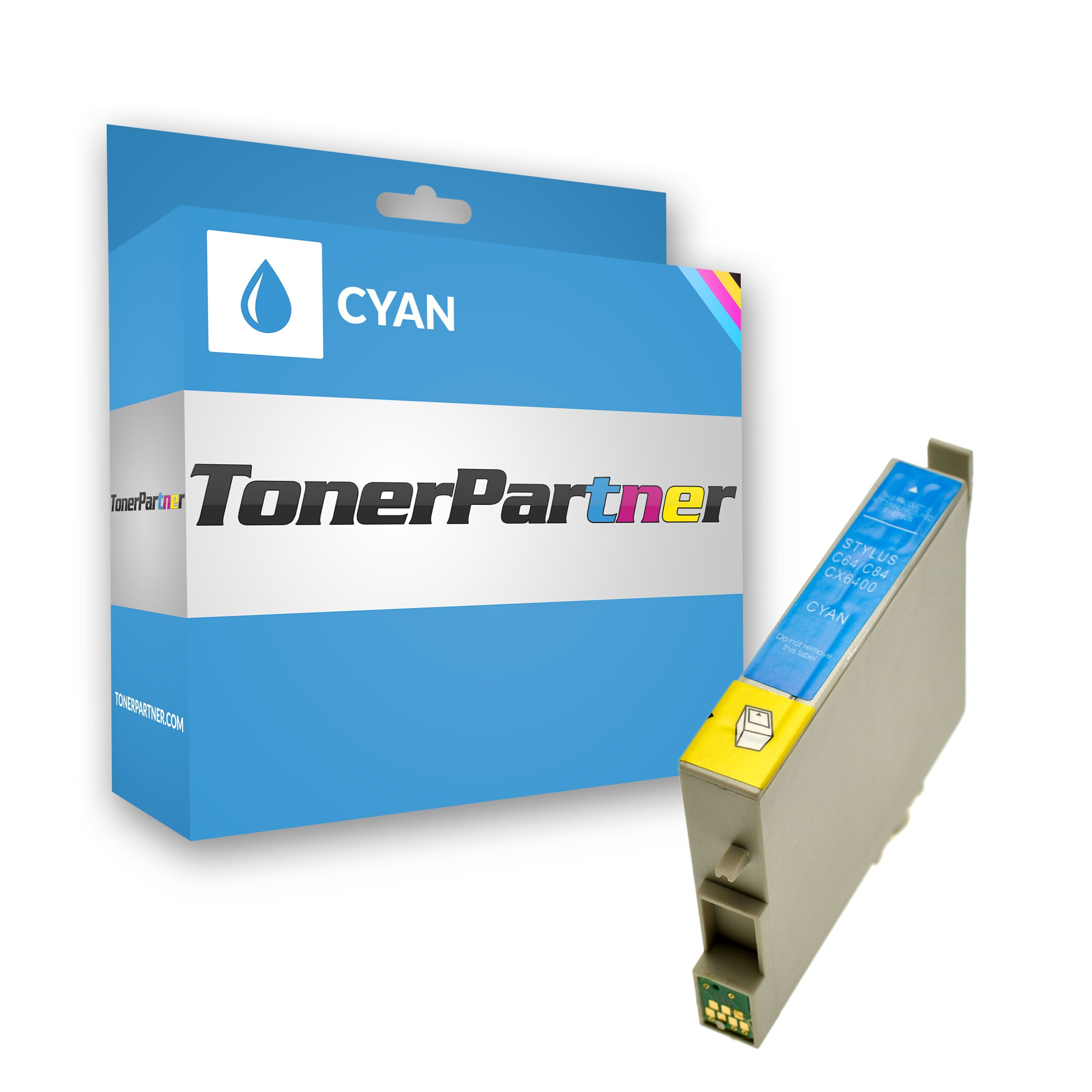 TonerPartner Kompatibel zu Epson Stylus C 66 Tintenpatrone (T0442 / C 13 T 04424010) cyan, 420 Seiten, 1,07 Rp pro Seite, Inhalt: 14 ml von TonerPartner