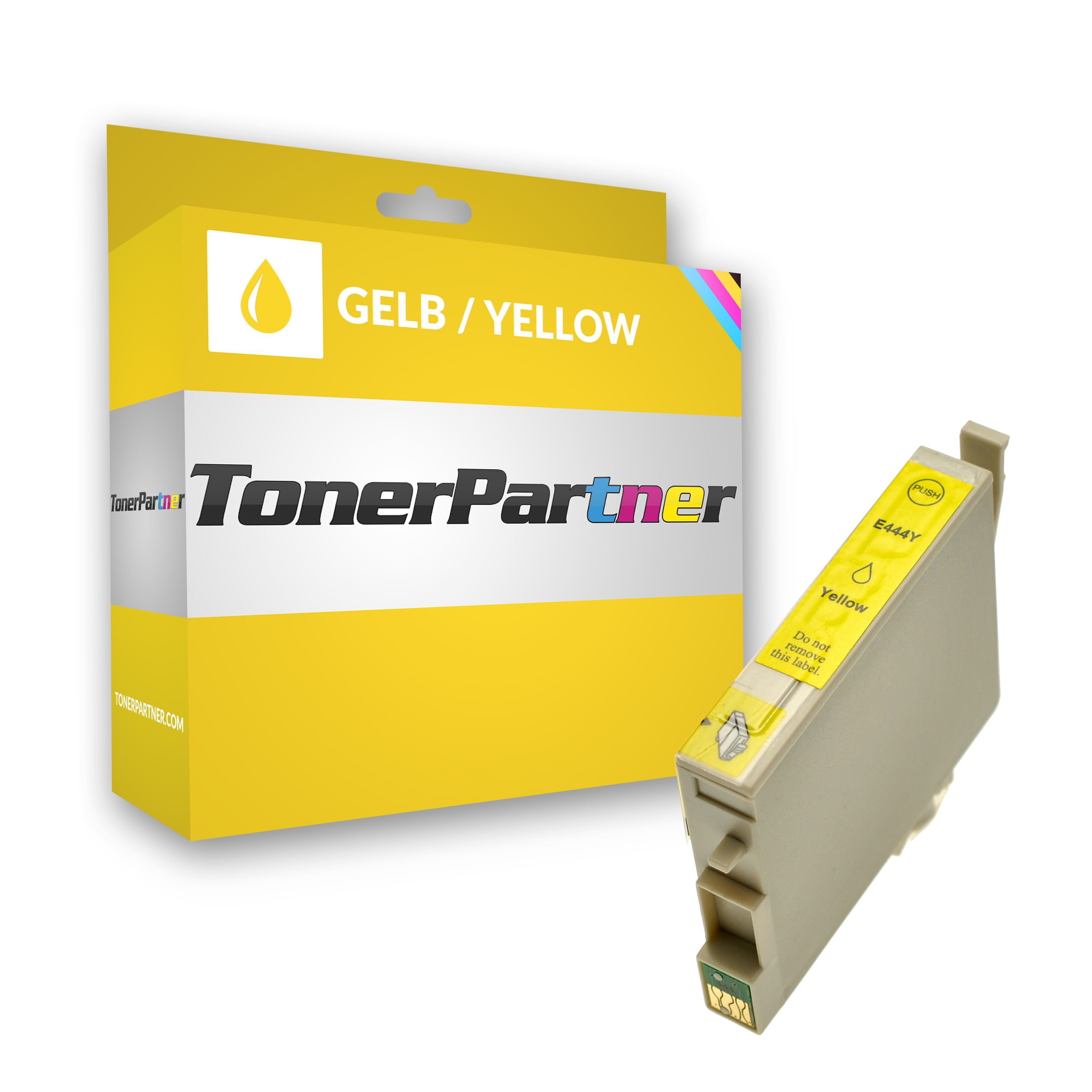 TonerPartner Kompatibel zu Epson Stylus C 84 PE Tintenpatrone (T0444 / C 13 T 04444010) gelb, 460 Seiten, 0,98 Rp pro Seite, Inhalt: 16 ml von TonerPartner