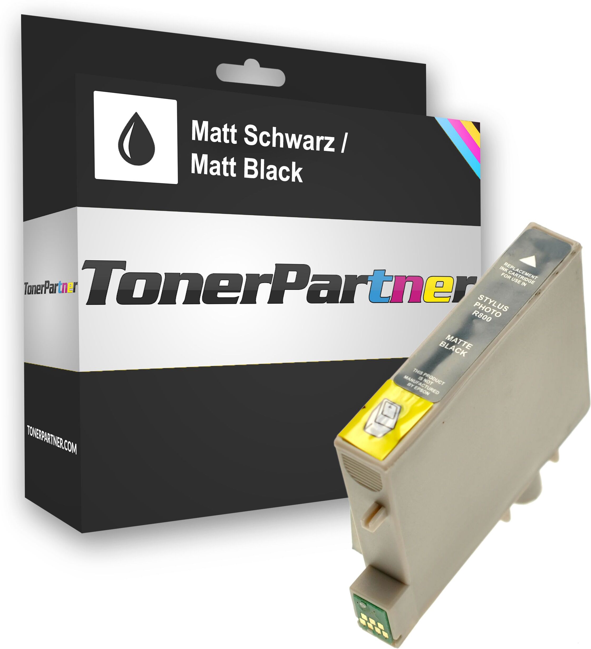 TonerPartner Kompatibel zu Epson Stylus Photo R 800 Tintenpatrone (T0548 / C 13 T 05484010) schwarz, 450 Seiten, 1,13 Rp pro Seite, Inhalt: 16 ml von TonerPartner