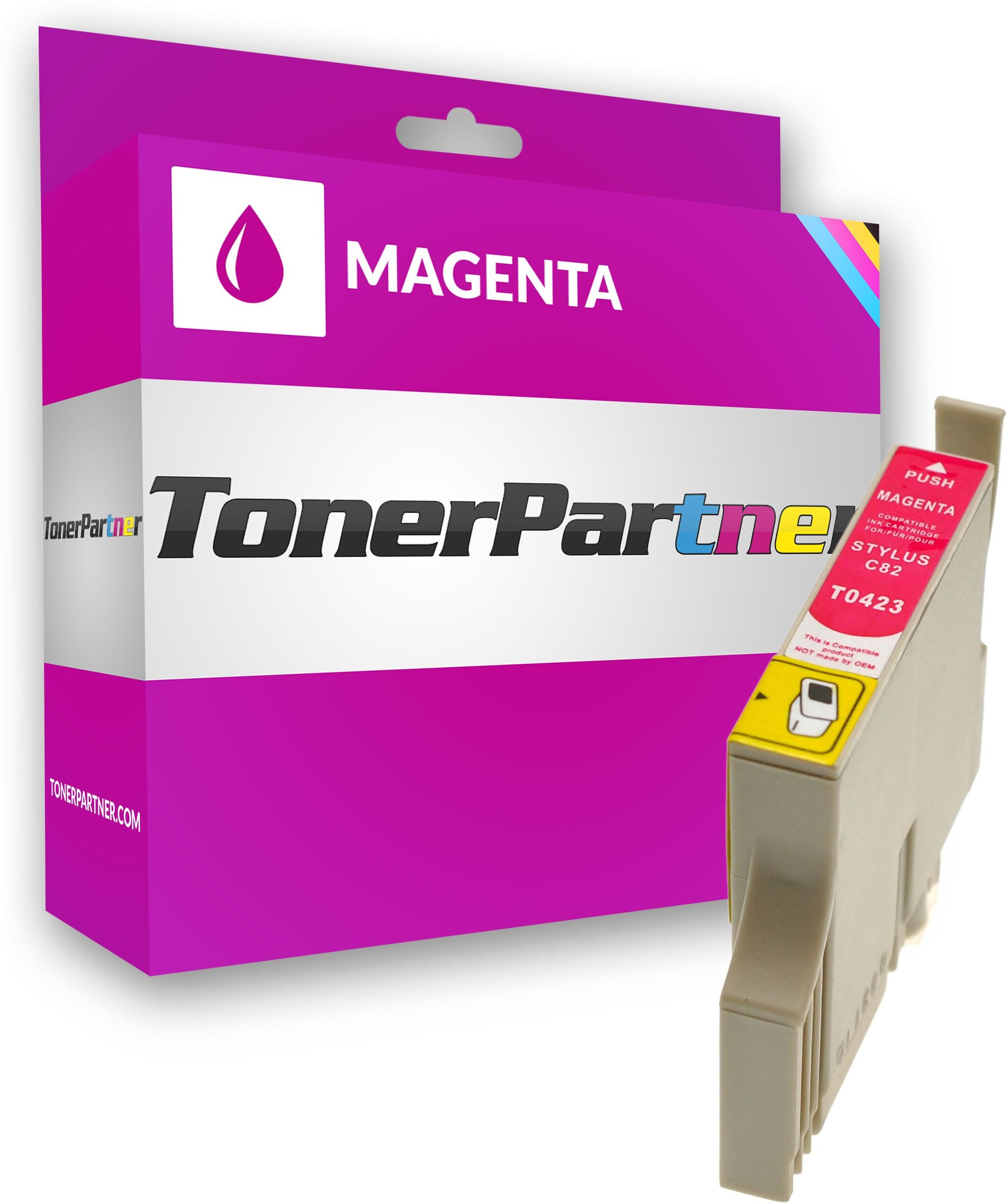 TonerPartner Kompatibel zu Epson Stylus CX 5300 Tintenpatrone (T0423 / C 13 T 04234010) magenta, 420 Seiten, 1,31 Rp pro Seite, Inhalt: 15 ml von TonerPartner