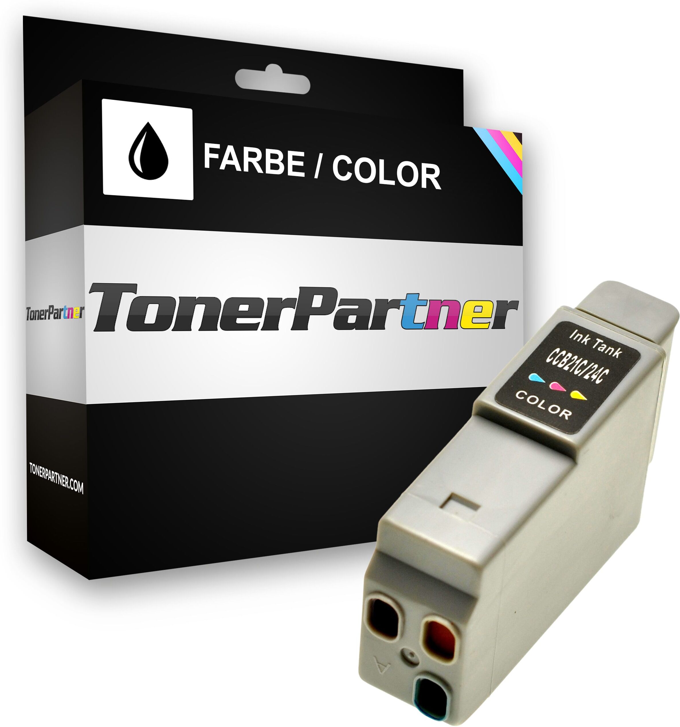 TonerPartner Kompatibel zu Canon I 470 Series Tintenpatrone (BCI-24 C / 6882 A 002) farbe, 120 Seiten, 4,83 Rp pro Seite, Inhalt: 13 ml von TonerPartner