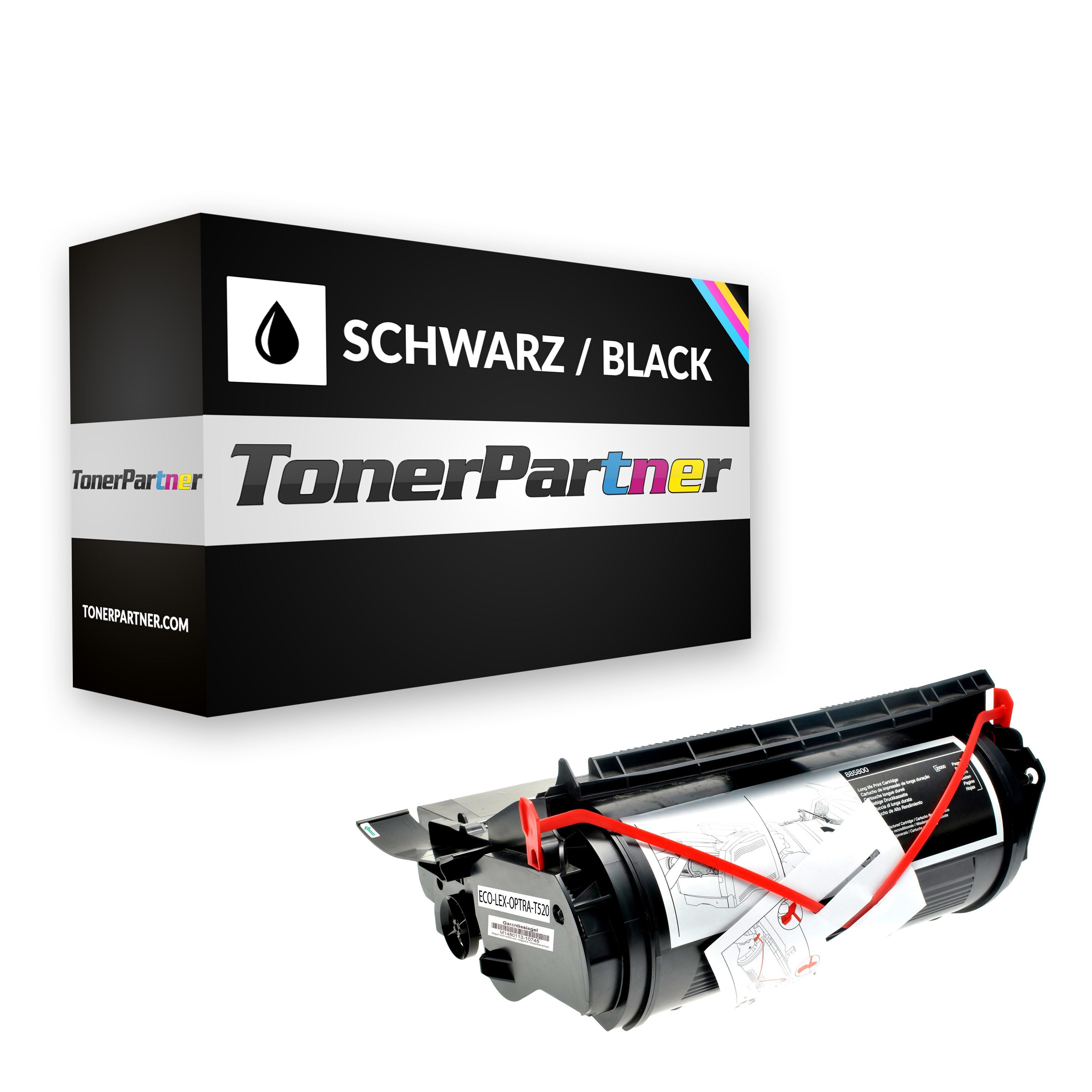 TonerPartner Kompatibel zu Lexmark Optra T 520 Toner (12A6735) schwarz, 20.000 Seiten, 0,54 Rp pro Seite von TonerPartner