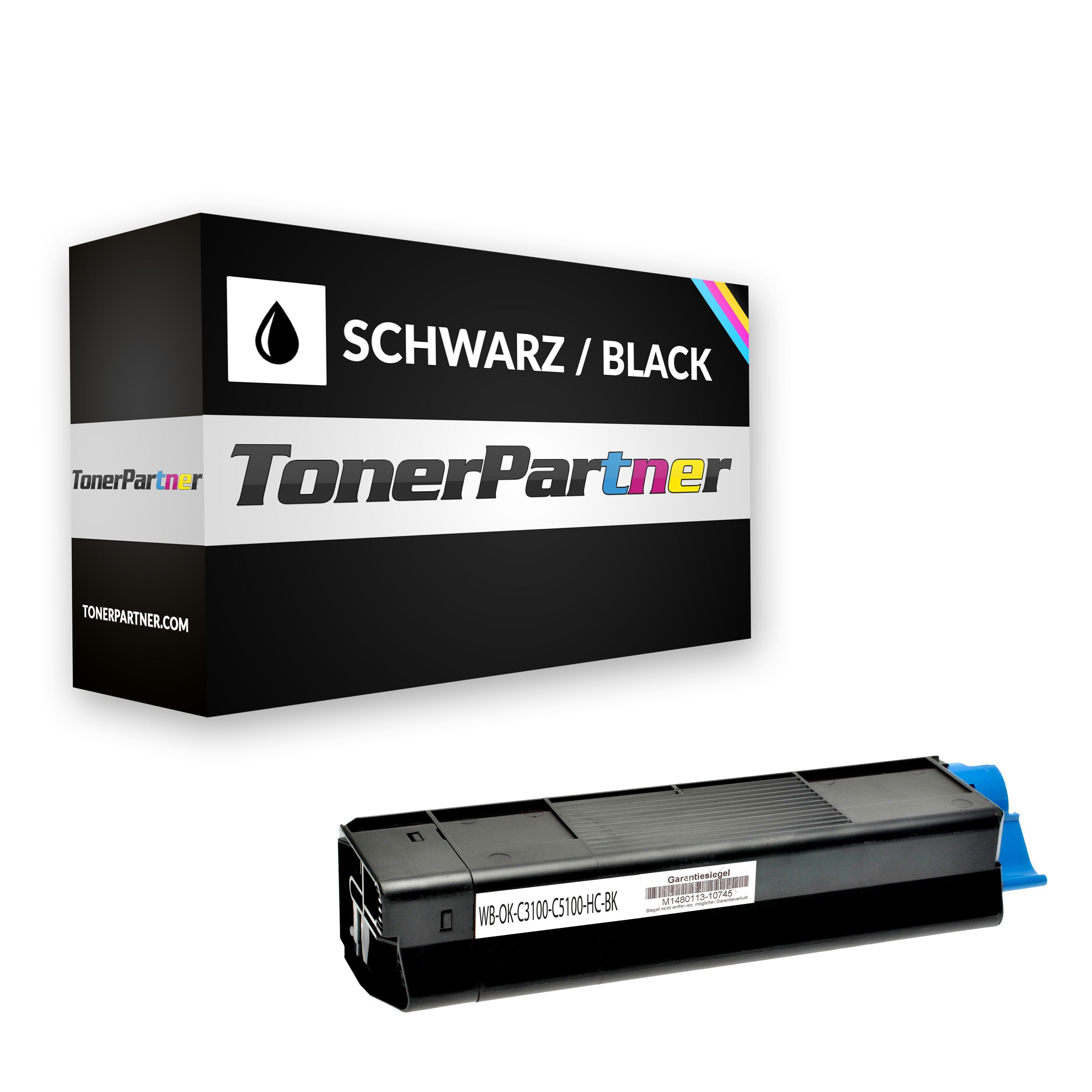 TonerPartner Kompatibel zu OKI C 5250 Toner (42127457) schwarz, 5.000 Seiten, 0,86 Rp pro Seite - ersetzt Tonerkartusche 42127457 für OKI C5250 von TonerPartner