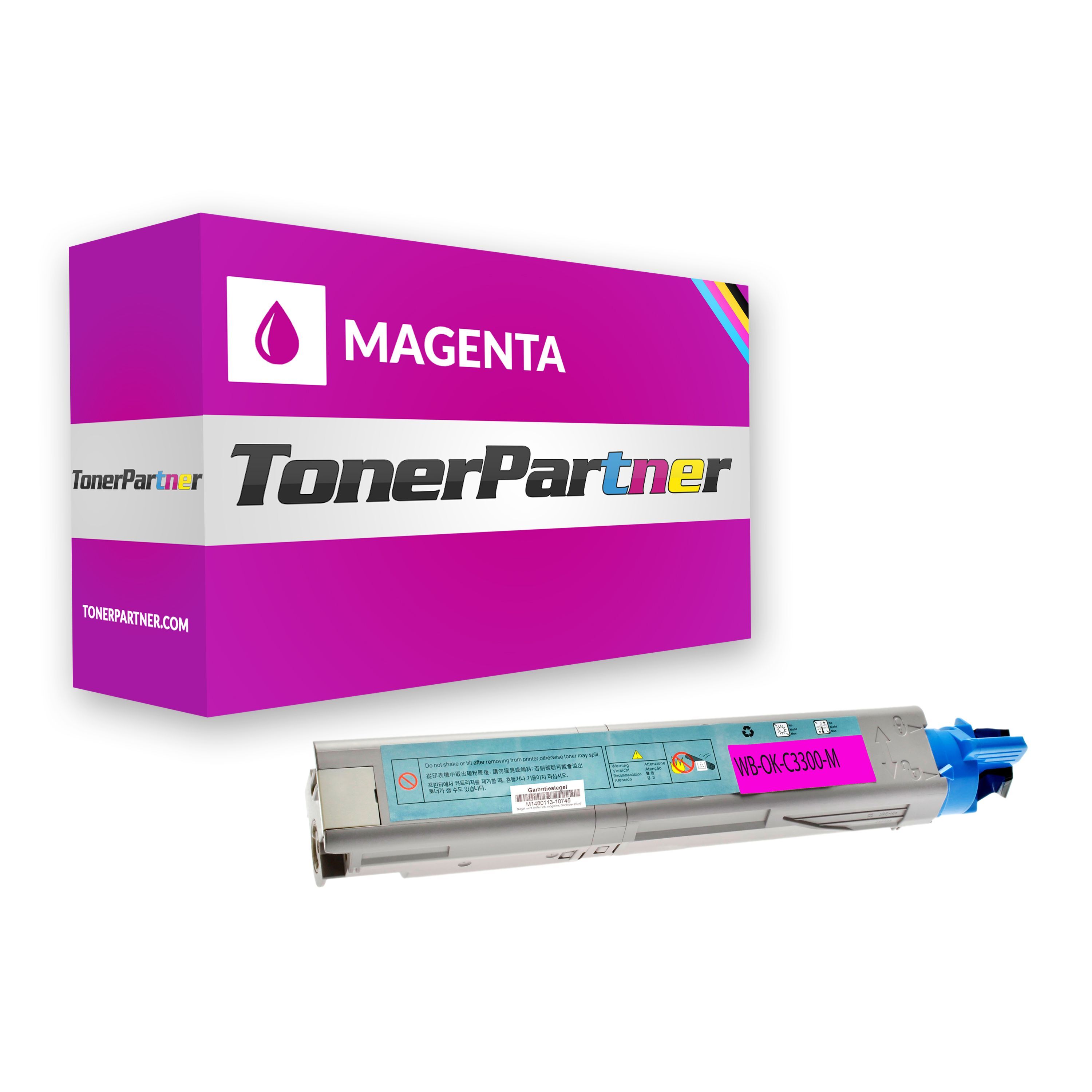 TonerPartner Kompatibel zu OKI MC 360 Toner (43459322) magenta, 2.500 Seiten, 1,75 Rp pro Seite - ersetzt Tonerkartusche 43459322 für OKI MC360 von TonerPartner