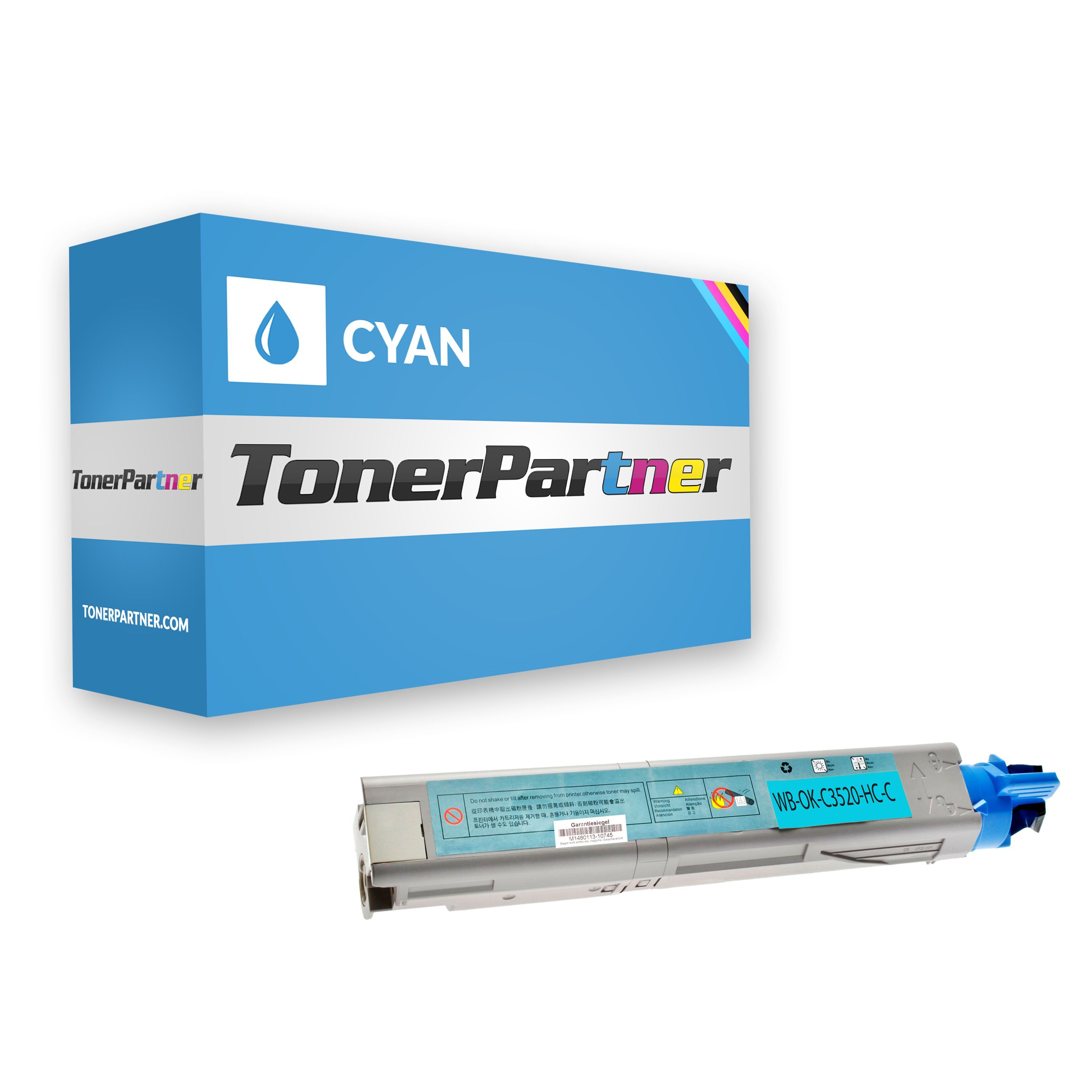 TonerPartner Kompatibel zu OKI MC 350 Toner (43459323) cyan, 2.500 Seiten, 2,03 Rp pro Seite - ersetzt Tonerkartusche 43459323 für OKI MC350 von TonerPartner