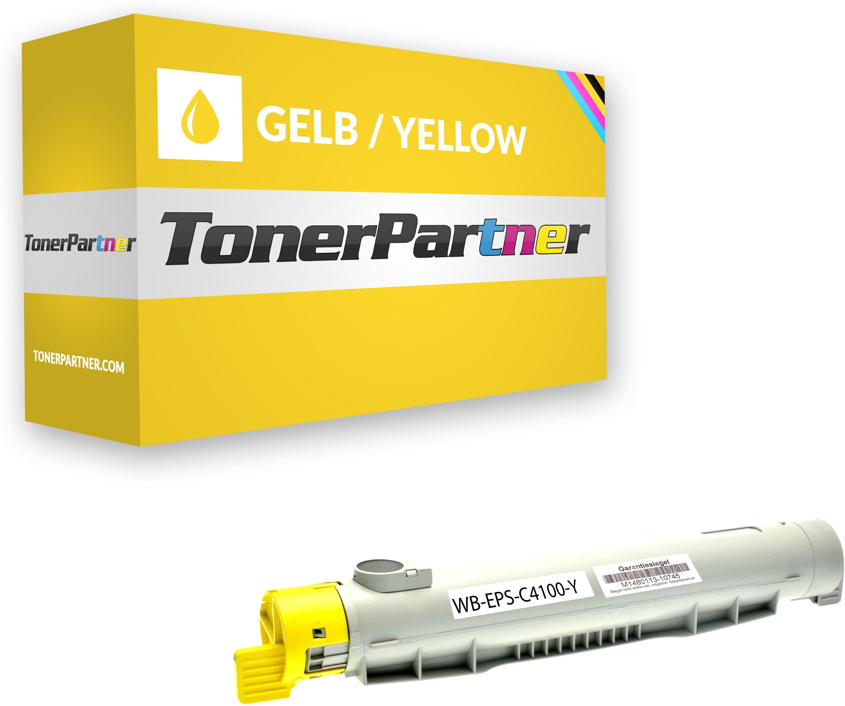 TonerPartner Kompatibel zu Epson Aculaser C 4100 Series Toner (S050148 / C 13 S0 50148) gelb, 8.000 Seiten, 0,51 Rp pro Seite von TonerPartner