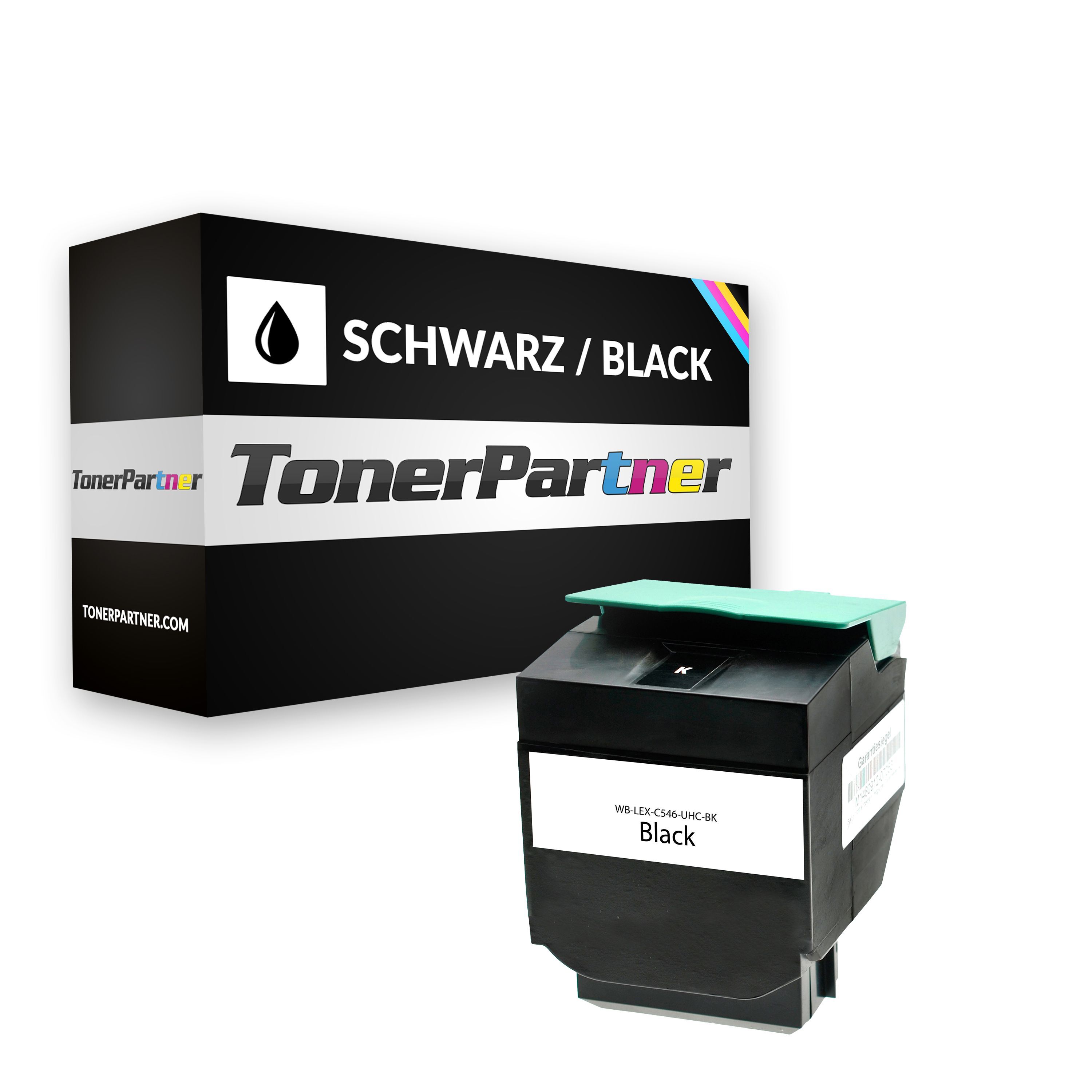 TonerPartner Kompatibel zu Lexmark X 546 DTN Toner (C546U1KG) schwarz, 8.000 Seiten, 1,24 Rp pro Seite von TonerPartner