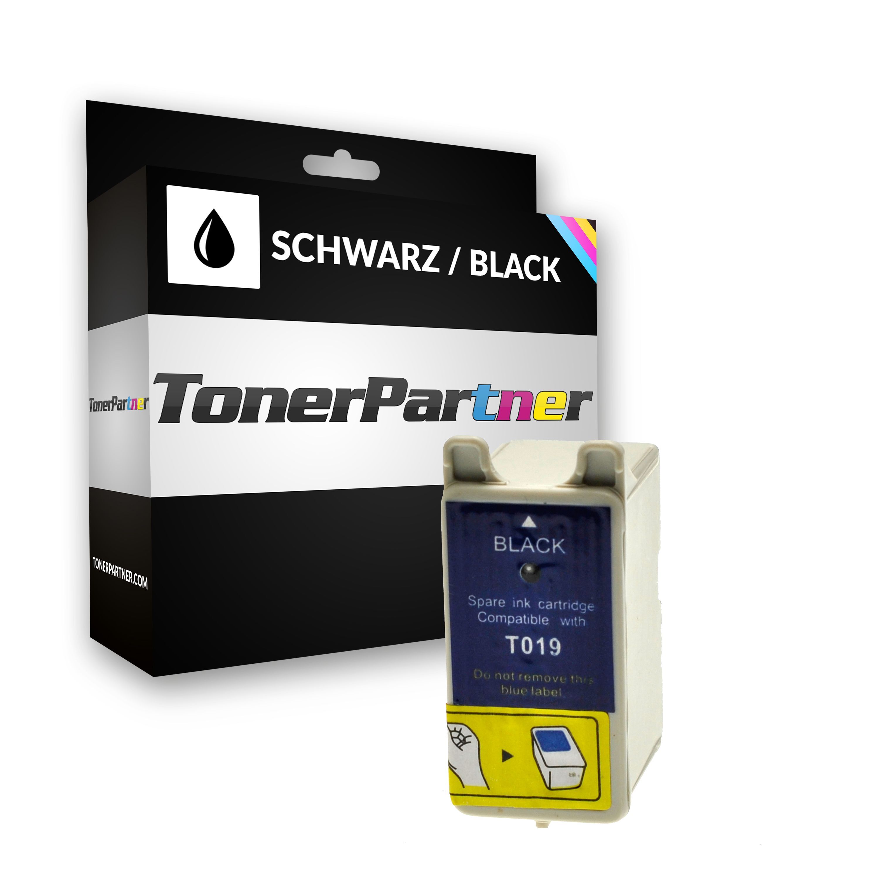 TonerPartner Kompatibel zu Epson T019 / C 13 T 01940110 Tintenpatrone schwarz, 900 Seiten, 2,32 Rp pro Seite, Inhalt: 15 ml von TonerPartner
