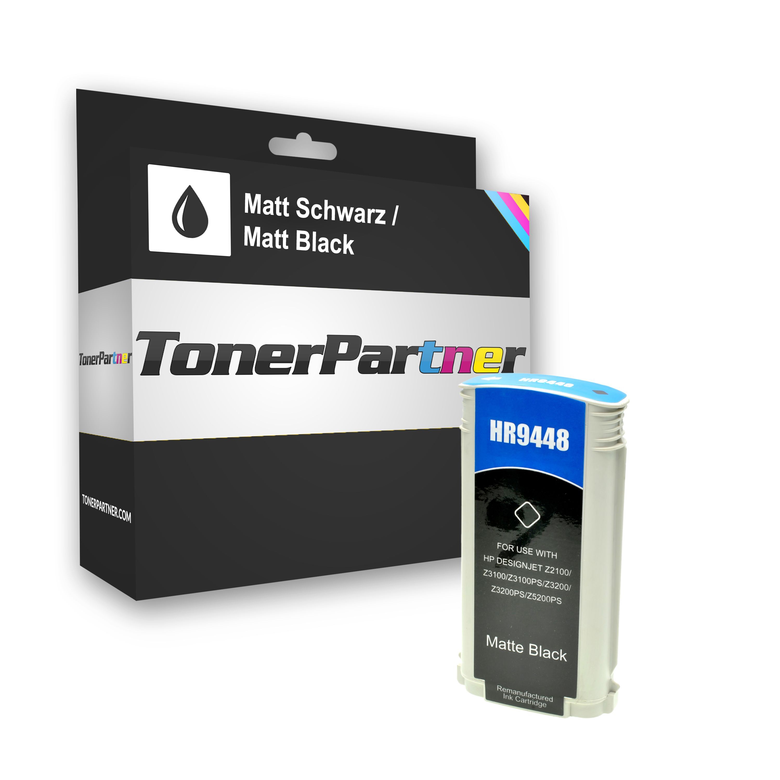 TonerPartner Kompatibel zu HP DesignJet Z 3100 GP 24 Inch Tintenpatrone (70 / C 9448 A) schwarz, Inhalt: 130 ml von TonerPartner
