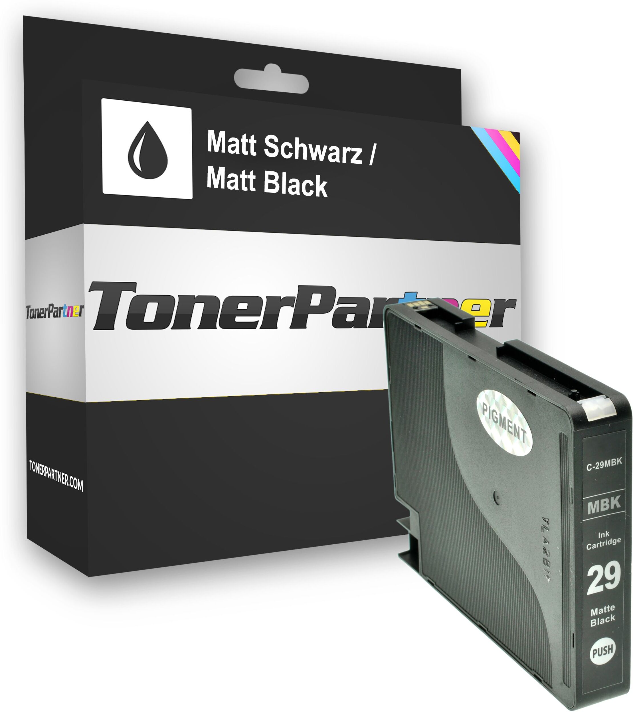 TonerPartner Kompatibel zu Canon PGI-29 MBK / 4868 B 001 Tintenpatrone schwarz, 1.925 Seiten, 0,78 Rp pro Seite, Inhalt: 36 ml von TonerPartner