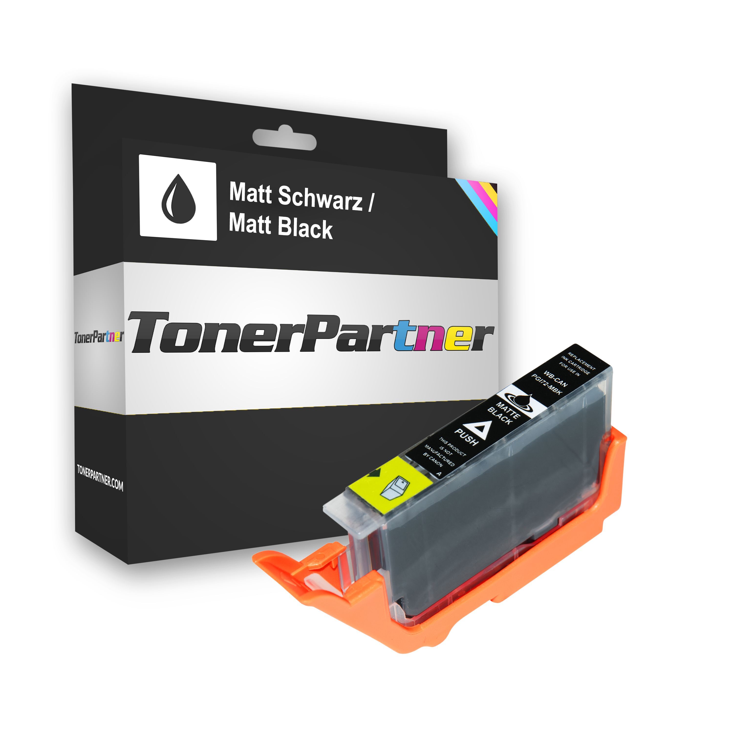 TonerPartner Kompatibel zu Canon Pixma Pro 10 Tintenpatrone (PGI-72 MBK / 6402 B 001) schwarz, 1.100 Seiten, 0,53 Rp pro Seite, Inhalt: 13 ml von TonerPartner