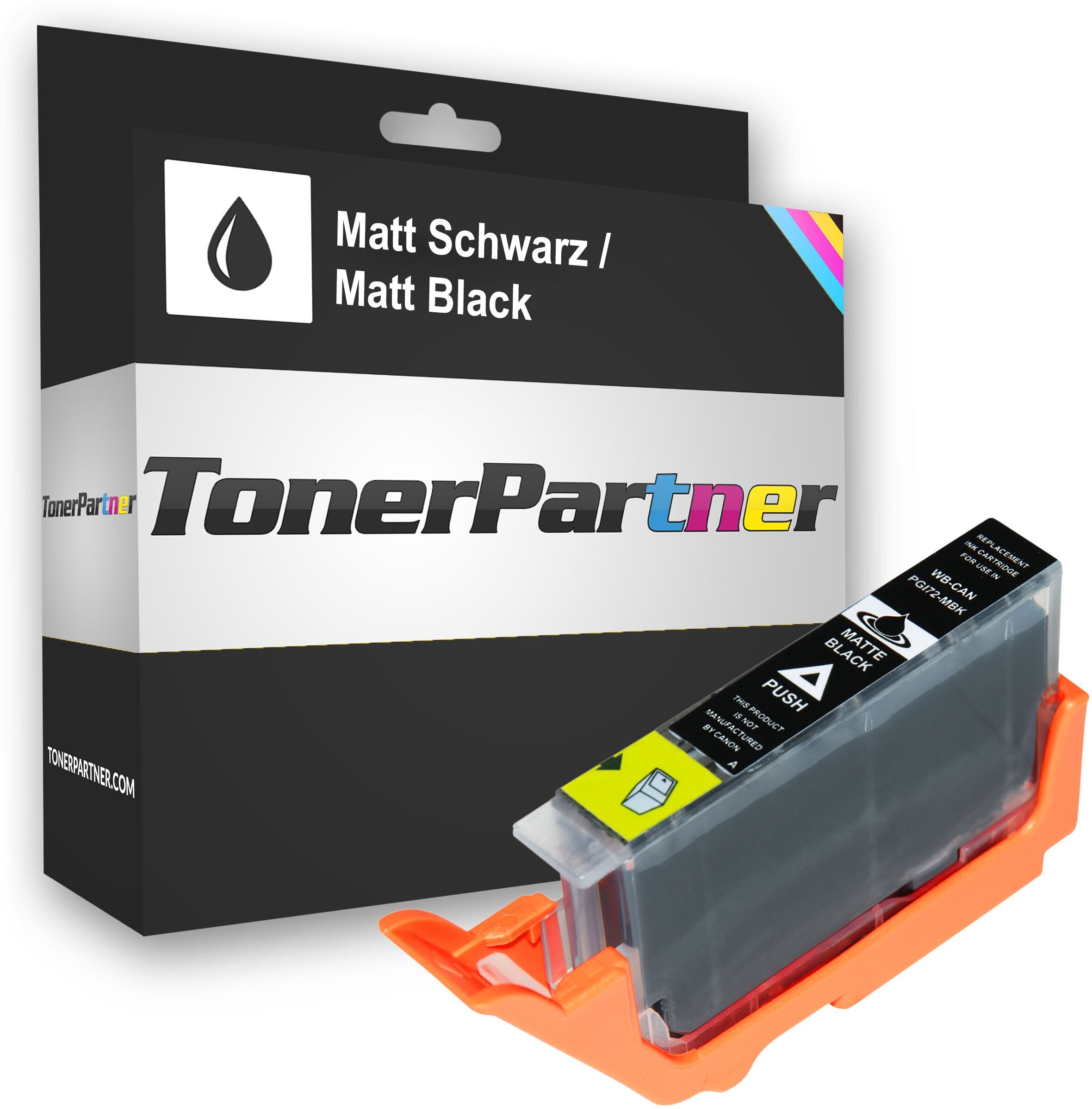 TonerPartner Kompatibel zu Canon PGI-72 MBK / 6402 B 001 Tintenpatrone schwarz, 1.100 Seiten, 0,53 Rp pro Seite, Inhalt: 13 ml von TonerPartner