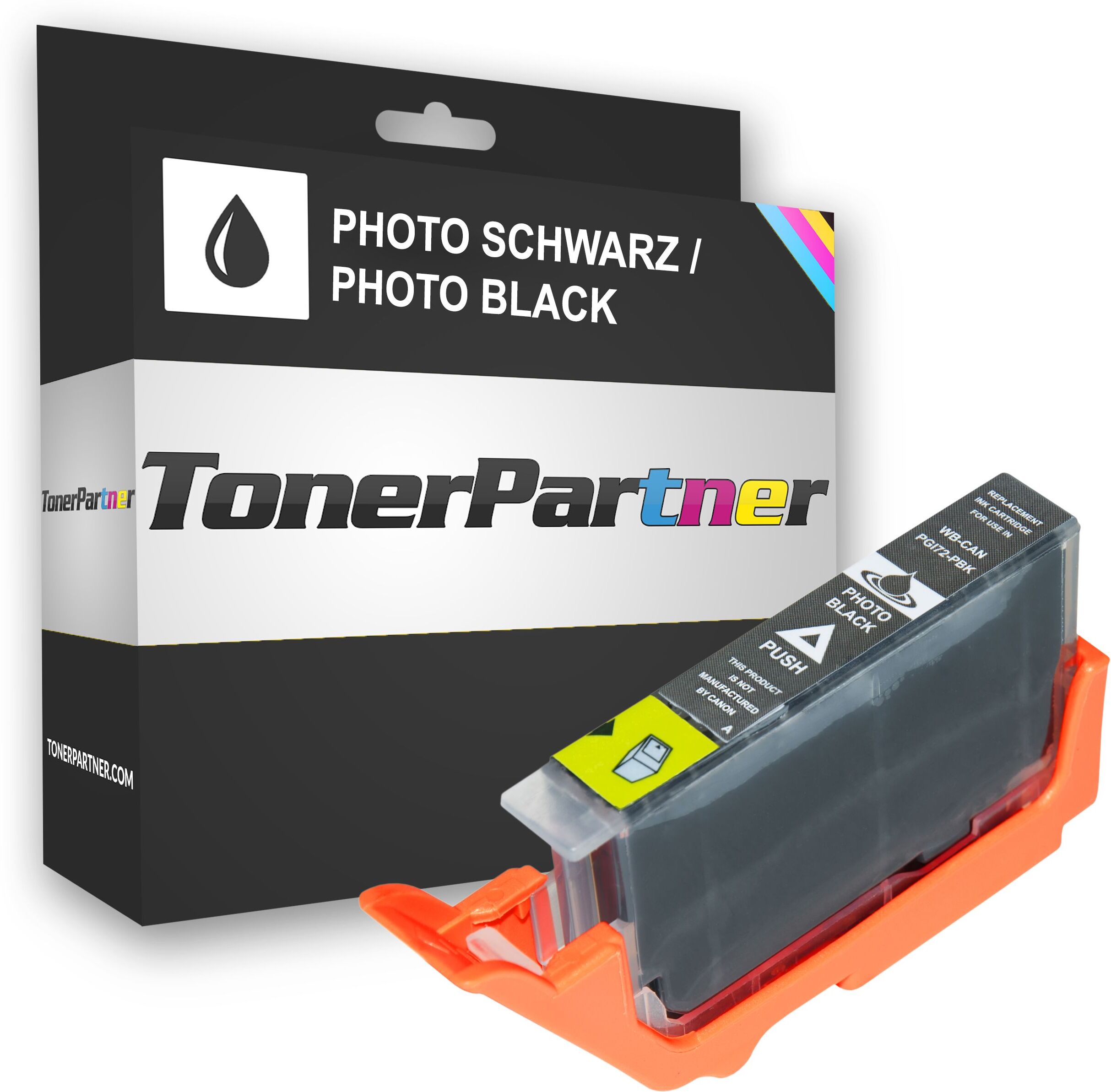 TonerPartner Kompatibel zu Canon 6403 B 001 / PGI-72 PBK Tintenpatrone photoschwarz, 430 Seiten, 1,35 Rp pro Seite, Inhalt: 13 ml von TonerPartner