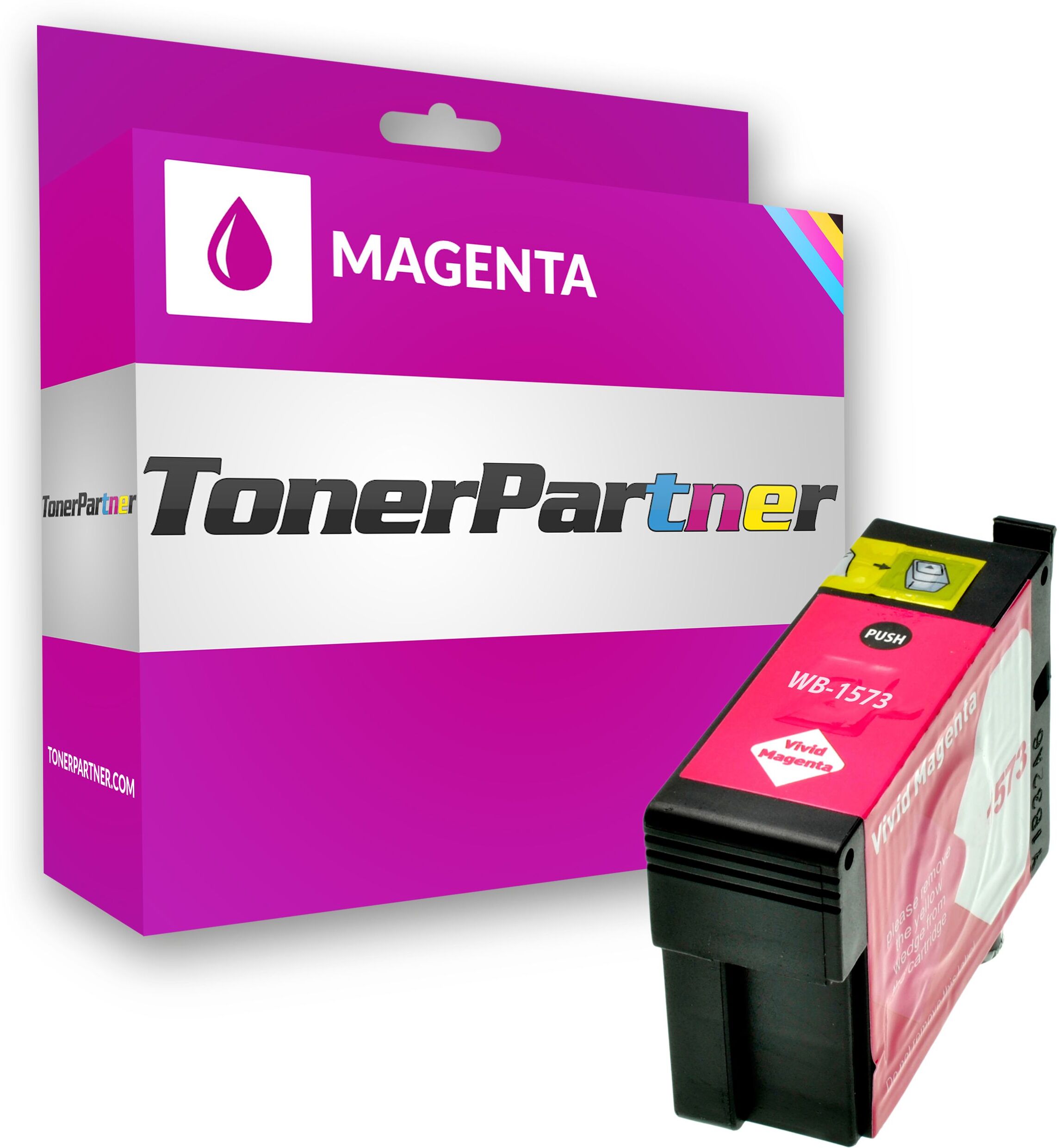 TonerPartner Kompatibel zu Epson C 13 T 15734010 / T1573 Tintenpatrone magenta, Inhalt: 32 ml - ersetzt Epson C13T15734010 / T1573 Druckerpatrone von TonerPartner