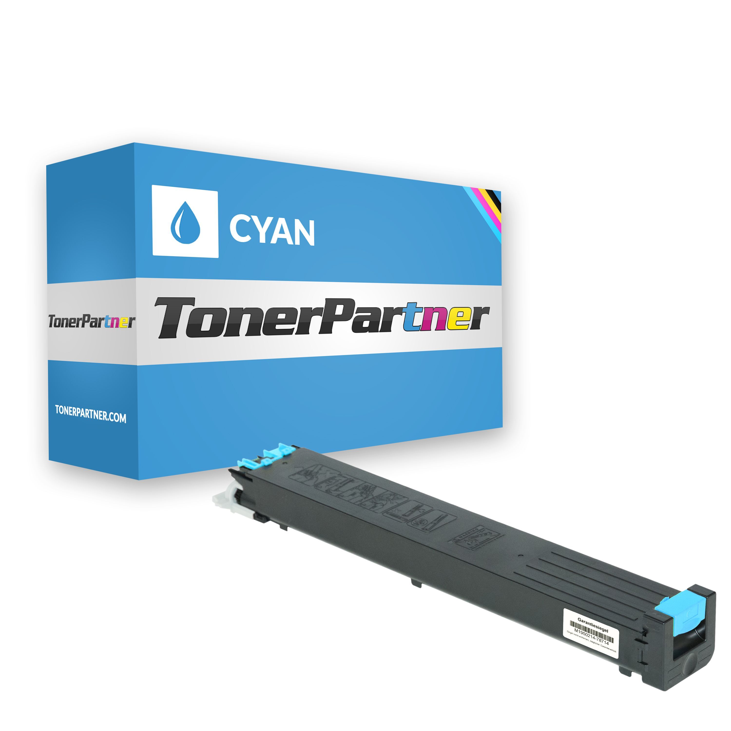 TonerPartner Kompatibel zu Sharp MX-5000 N Toner (MX-31 GTCA) cyan, 15.000 Seiten, 0,46 Rp pro Seite von TonerPartner