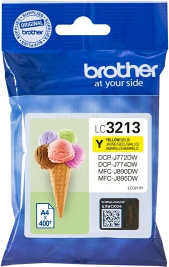 Brother Original Brother DCP-J 772 DNW Tintenpatrone (LC-3213 Y) gelb, 400 Seiten, 2,86 Rp pro Seite