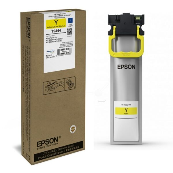 Epson Original Epson C 13 T 944440 / T9444 Tintenpatrone gelb, 3.000 Seiten, 1,77 Rp pro Seite, Inhalt: 19 ml