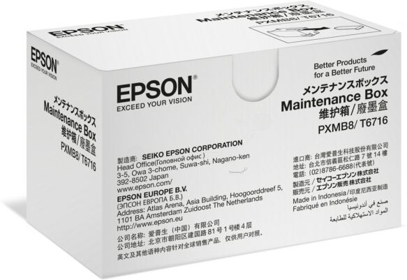 Epson Original Epson WorkForce Pro WF-M 5200 Series Tintenpatrone (T6716 / C 13 T 671600), 50.000 Seiten, 0,07 Rp pro Seite, Inhalt: 19 ml