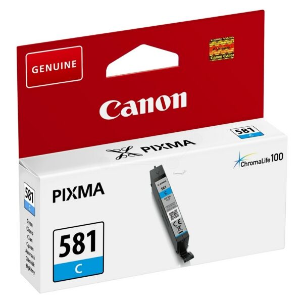 Canon Original Canon Pixma TR 7500 Series Tintenpatrone (CLI-581 C / 2103 C 001) cyan, 259 Seiten, 4,5 Rp pro Seite, Inhalt: 5 ml