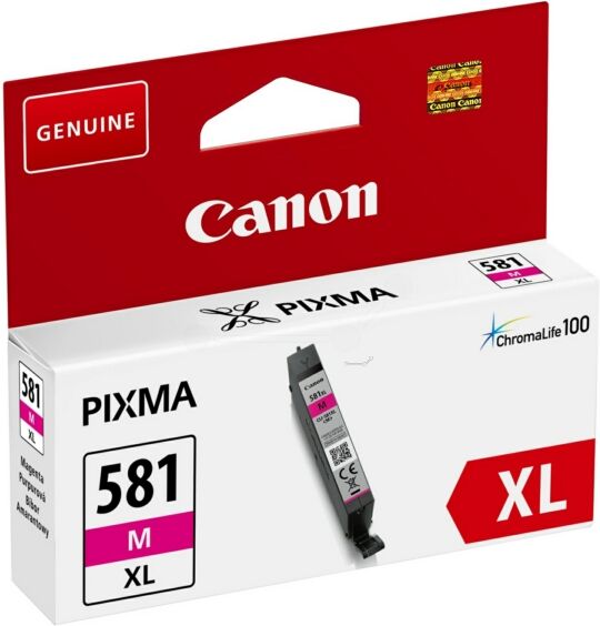 Canon Original Canon Pixma TS 8242 Tintenpatrone (CLI-581 MXL / 2050 C 001) magenta, 475 Seiten, 3,19 Rp pro Seite, Inhalt: 8 ml