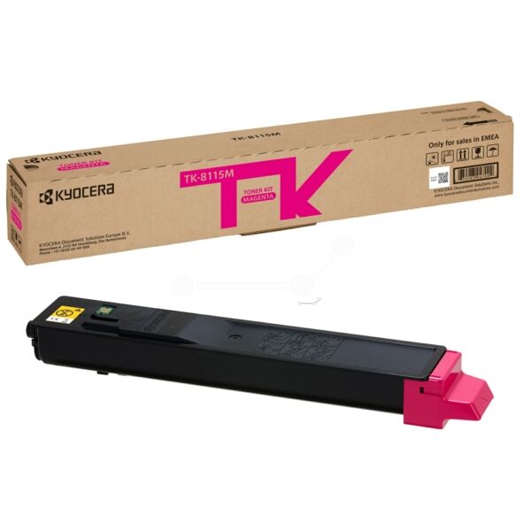 Kyocera Original Kyocera TK-8115 M / 1T02P3BNL0 Toner magenta, 6.000 Seiten, 1,29 Rp pro Seite - ersetzt Kyocera TK8115M / 1T02P3BNL0 Tonerkartusche