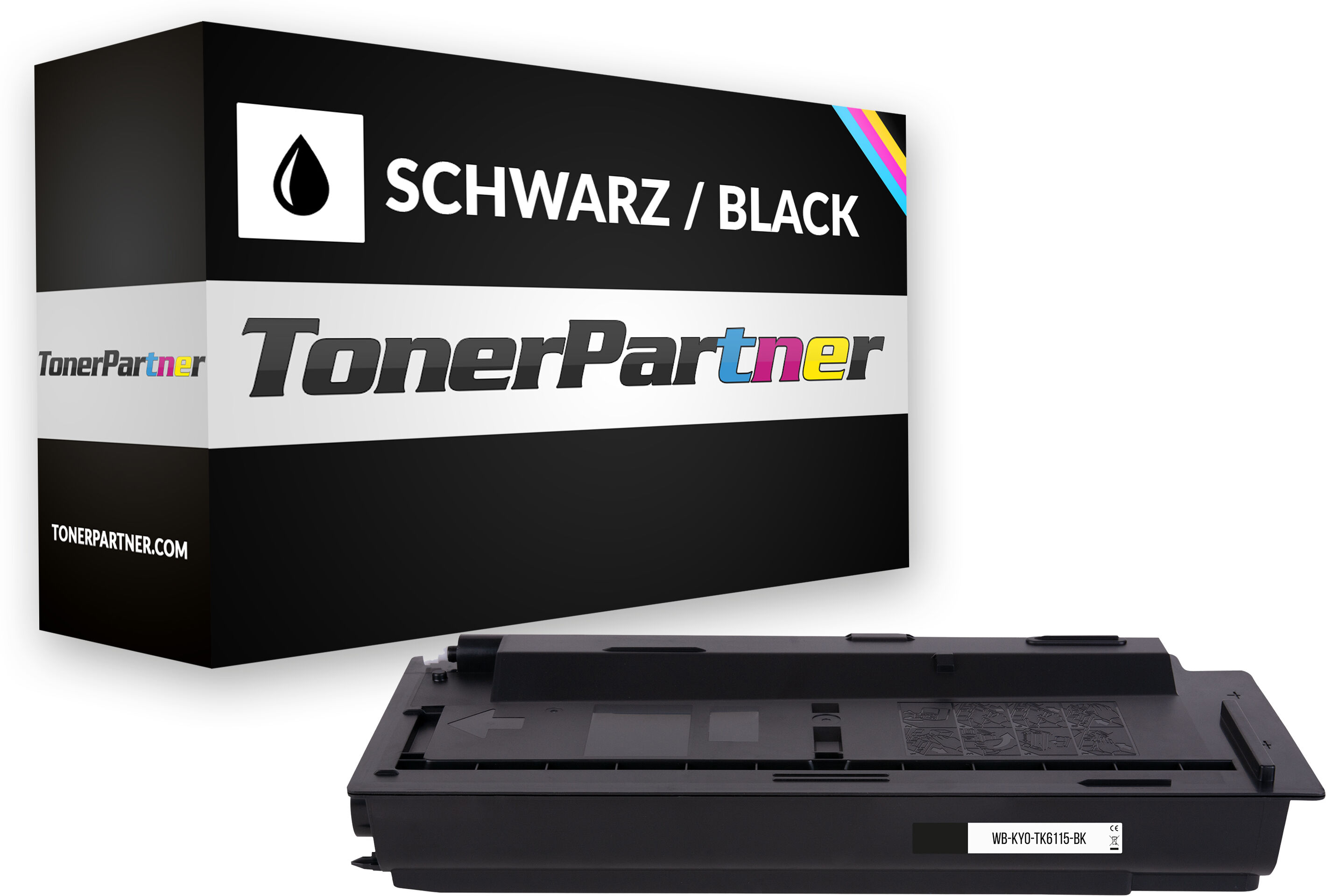 TonerPartner Kompatibel zu Kyocera ECOSYS M 4132 idn Toner (TK-6115 / 1T02P10NL0) schwarz, 15.000 Seiten, 0,43 Rp pro Seite von TonerPartner