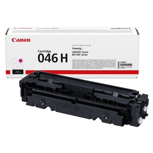 Canon Original Canon 046H / 1252 C 004 Toner magenta, 5.000 Seiten, 2,96 Rp pro Seite - ersetzt Canon 046H / 1252C004 Tonerkartusche