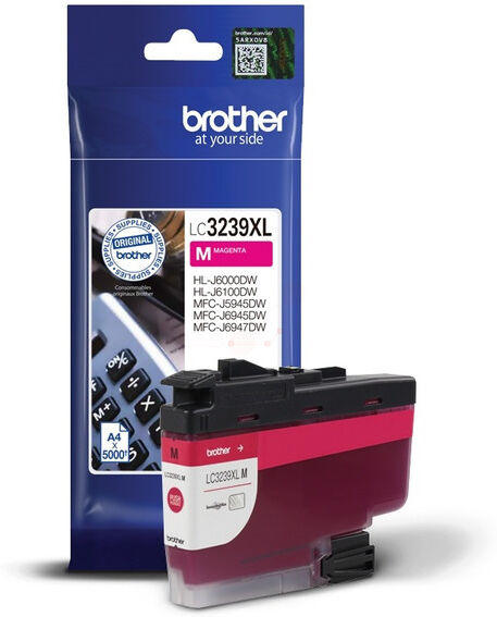 Brother Original Brother LC-3239 XL M Tintenpatrone magenta, 5.000 Seiten, 1,19 Rp pro Seite - ersetzt Brother LC3239XLM Druckerpatrone