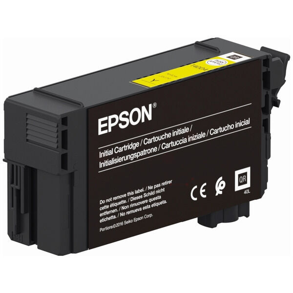 Epson Original Epson C 13 T 40C440 / T40 Tintenpatrone gelb, Inhalt: 26 ml - ersetzt Epson C13T40C440 / T40 Druckerpatrone