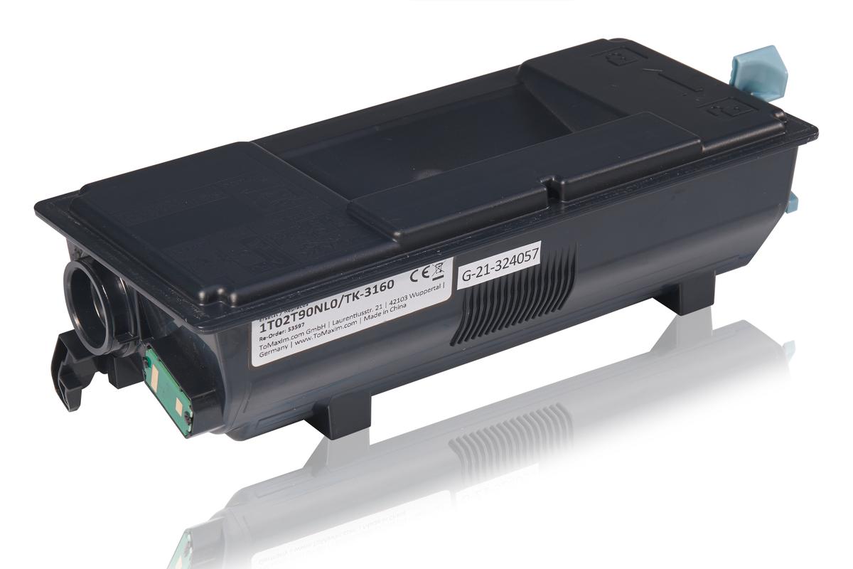 TonerPartner Kompatibel zu Kyocera ECOSYS P 3155 dn Toner (TK-3160 / 1T02T90NL0) schwarz, 12.500 Seiten, 0,49 Rp pro Seite von TonerPartner