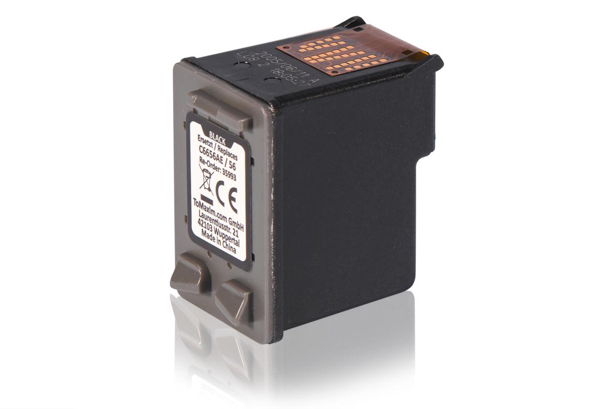 TonerPartner Kompatibel zu HP PSC 2110 Tintenpatrone (56 / C 6656 AE) schwarz, 520 Seiten, 2,5 Rp pro Seite, Inhalt: 20 ml von TonerPartner