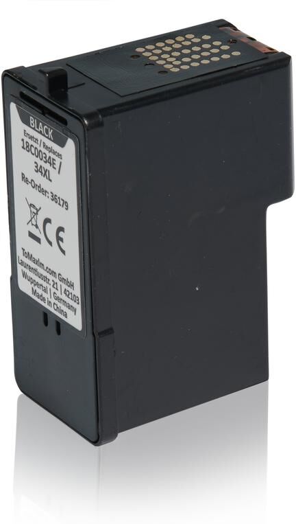 TonerPartner Kompatibel zu Lexmark Z 812 Tintenpatrone (34XL / 18C0034E) schwarz, 475 Seiten, 4,31 Rp pro Seite, Inhalt: 21 ml von TonerPartner