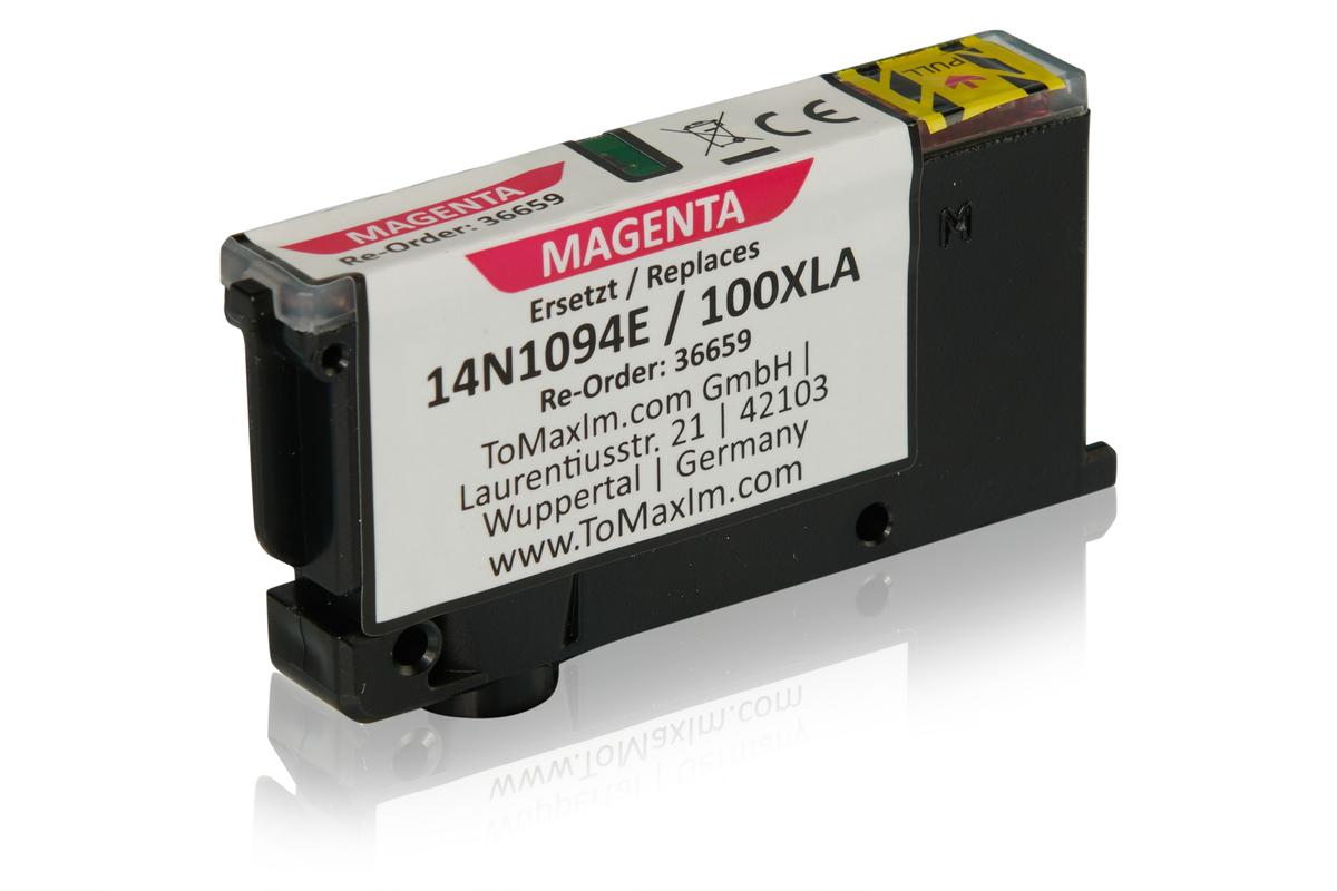 TonerPartner Kompatibel zu Lexmark Interact S 608 Tintenpatrone (100XLA / 14N1094E) magenta, 600 Seiten, 1,33 Rp pro Seite, Inhalt: 10 ml von TonerPartner