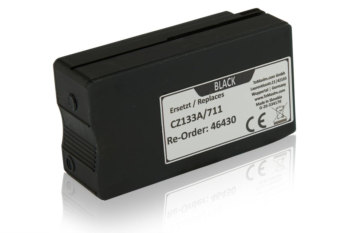 TonerPartner Kompatibel zu HP DesignJet T 525 36 Inch Tintenpatrone (711 / CZ 133 A) schwarz, Inhalt: 80 ml von TonerPartner