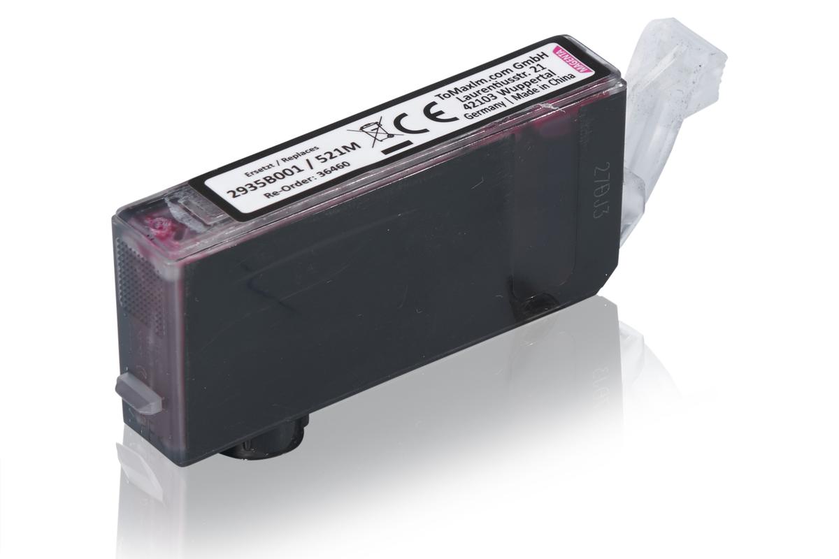 TonerPartner Kompatibel zu Canon Pixma MX 860 Tintenpatrone (521 M / 2935 B 001) magenta, 530 Seiten, 0,75 Rp pro Seite, Inhalt: 8 ml von TonerPartner