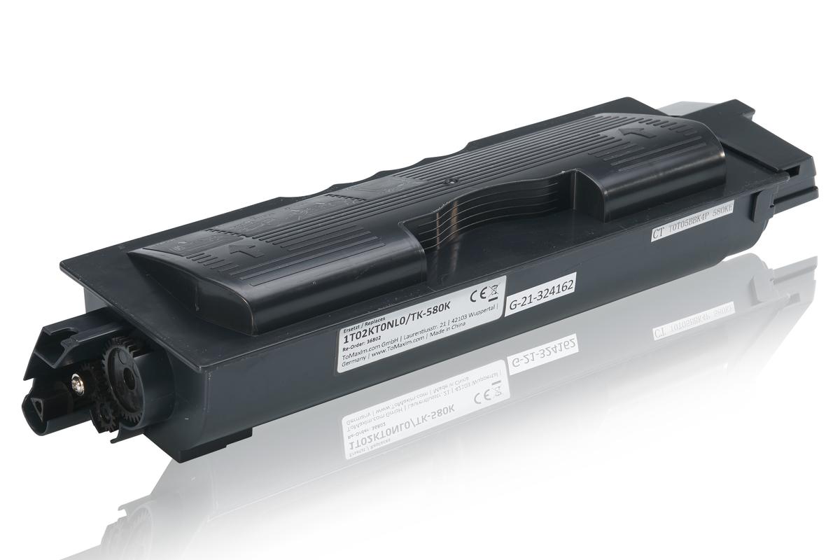 TonerPartner Kompatibel zu Kyocera/Mita TK-580 K / 1T02KT0NL0 Toner schwarz, 3.500 Seiten, 1,66 Rp pro Seite von TonerPartner
