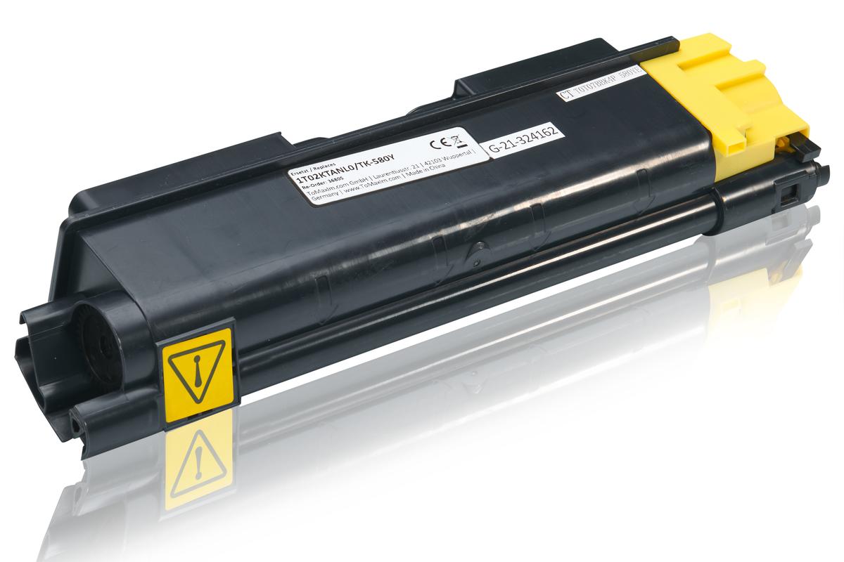 TonerPartner Kompatibel zu Kyocera FS-C 5150 DN Toner (TK-580 Y / 1T02KTANL0) gelb, 2.800 Seiten, 2,08 Rp pro Seite von TonerPartner