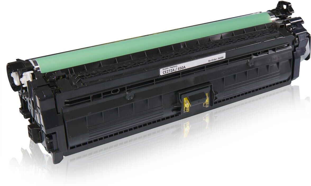 TonerPartner Kompatibel zu HP Color LaserJet Enterprise M 750 dn Toner (650A / CE 272 A) gelb, 15.000 Seiten, 1,28 Rp pro Seite von TonerPartner