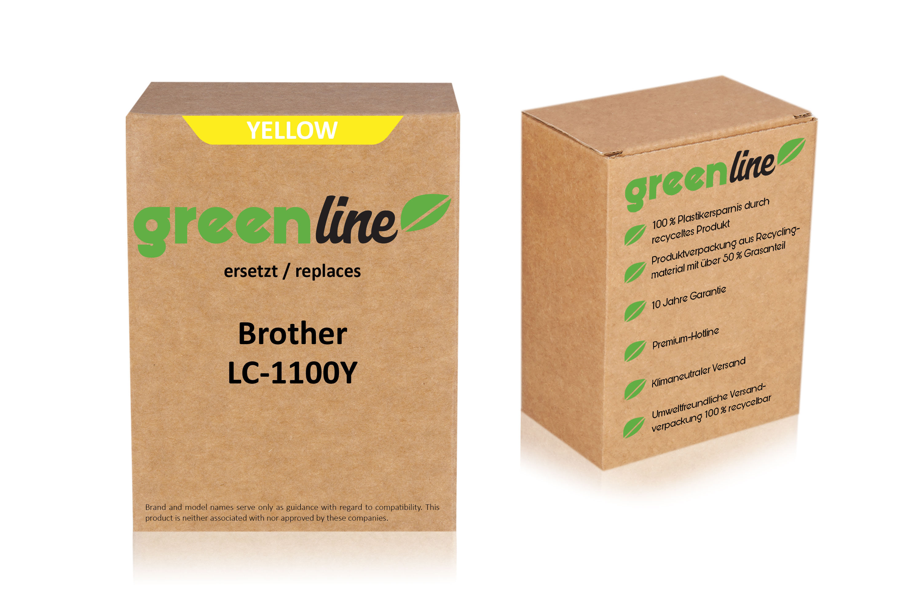 TonerPartner Kompatibel zu Brother LC-1100 Y Tintenpatrone gelb, 750 Seiten, 1,93 Rp pro Seite, Inhalt: 10 ml von TonerPartner