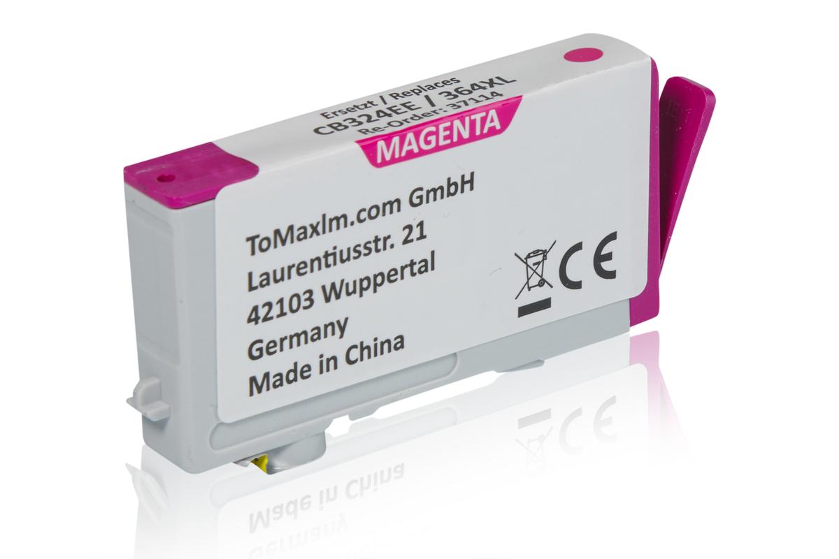 TonerPartner Kompatibel zu HP CB 324 EE / 364XL Tintenpatrone magenta, 750 Seiten, 1,87 Rp pro Seite, Inhalt: 15 ml von TonerPartner