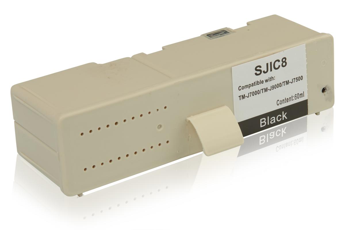 TonerPartner Kompatibel zu Epson TM-J 9000 Tintenpatrone (SJIC-8-K / C 33 S0 20407) schwarz, Inhalt: 50 ml von TonerPartner