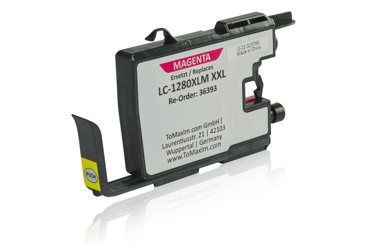 TonerPartner Kompatibel zu Brother MFC-J 6510 DW Tintenpatrone (LC-1280 XL M) magenta, 1.155 Seiten, 0,49 Rp pro Seite, Inhalt: 17 ml von TonerPartner