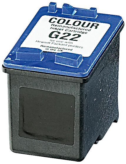 recycled / rebuilt by iColor Recycled Cartridge für HP (ersetzt C9352AE No.22), color HC 18ml