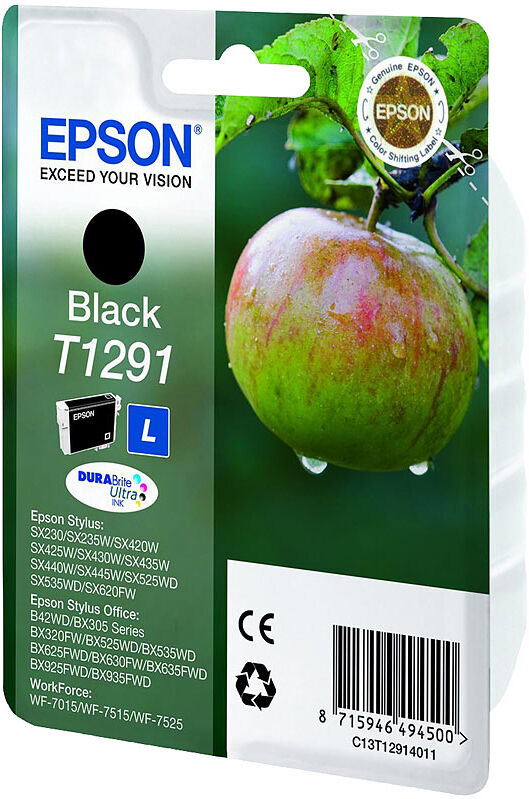 Epson Original Tintenpatrone T1291, black L