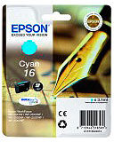 Epson Original Tintenpatrone T1622, cyan