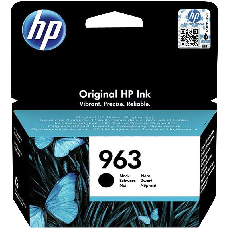 HP Original Tintenpatrone 3JA26AE (No.963), black (schwarz)