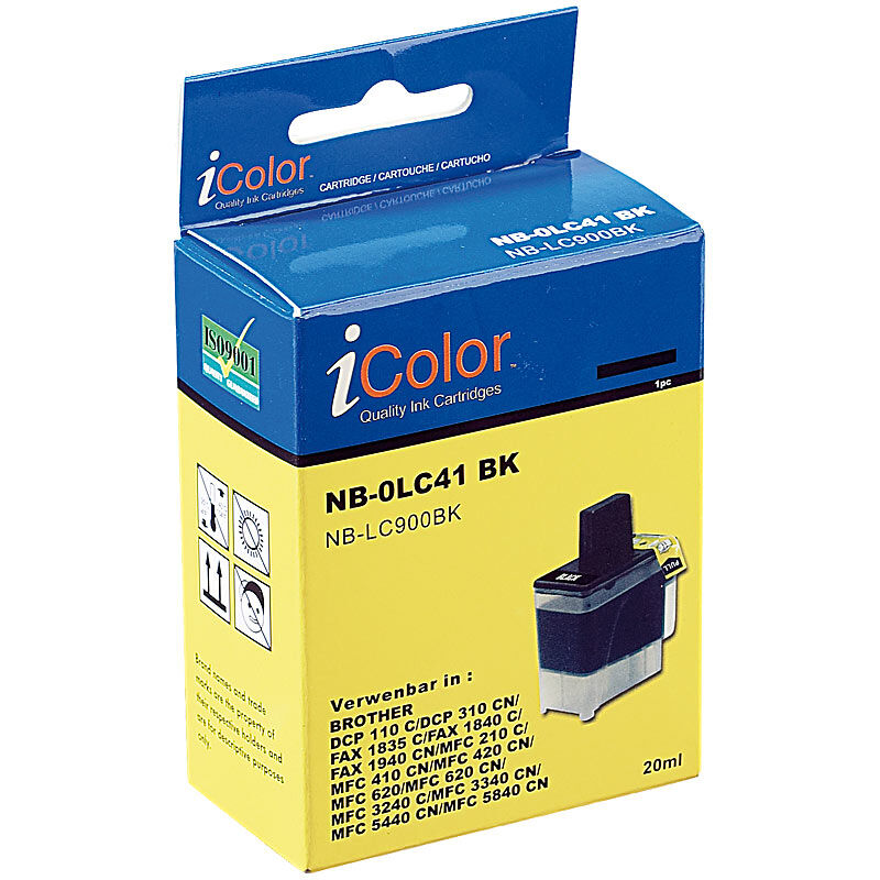 iColor Patrone für Brother (ersetzt LC900BK), black