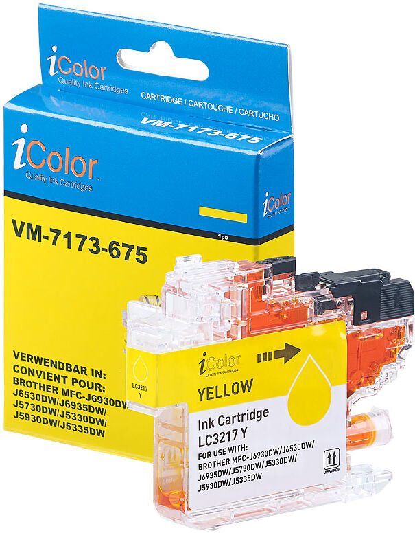 iColor Tintenpatrone für Brother (ersetzt LC-3217Y), gelb