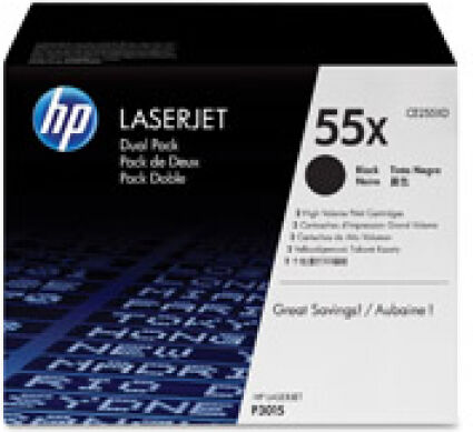 HP Toner Black Dual-Pack (CE255XD)